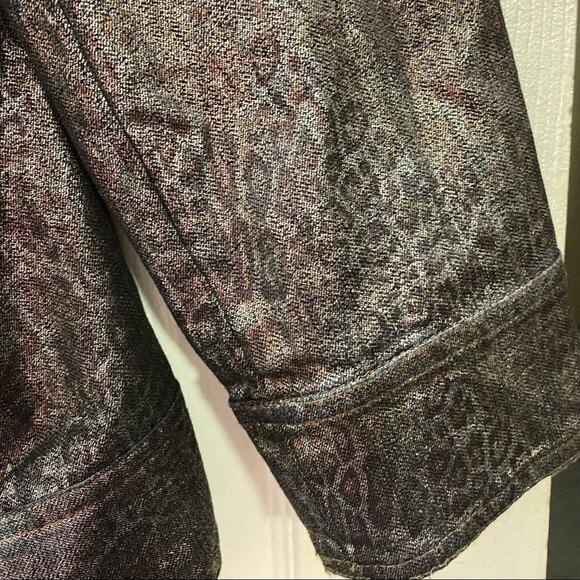 Peck & Peck Weekend, Size 4, Metallic Browns and Mauves, Animal Print Shiny - Picture 7 of 15